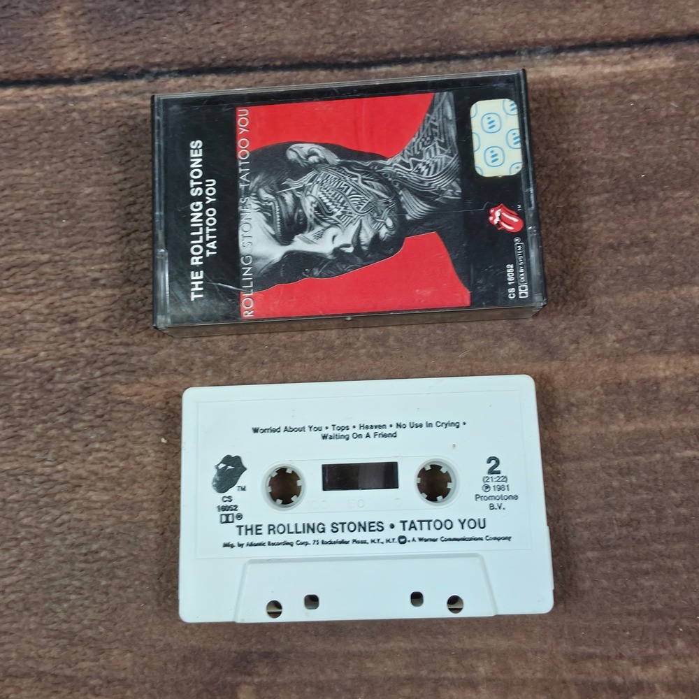 The Rolling Stones Tattoo You Cassette Tape OS White Good 1981 CS 16052 Rock